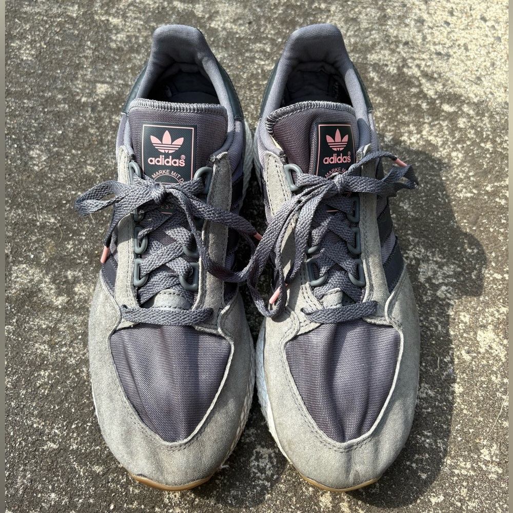 Adidas Gray and Pink Sneakers for Everyday Comfort